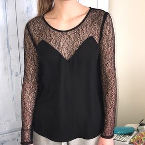 Black lace top